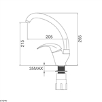 Vòi Rửa Chén Malloca K121N